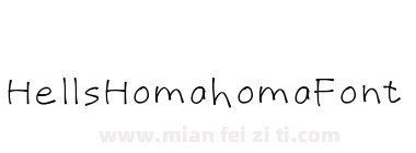 Hells Homahoma Font下载