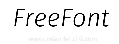 Fira Sans Light Italic 30下载