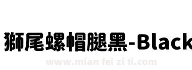 獅尾螺帽腿黑-Black下载