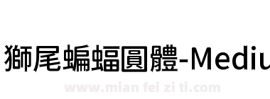 獅尾蝙蝠圓體-Medium