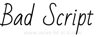Bad Script Regular下载