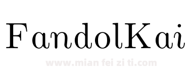 Fandol Kai Regular下载