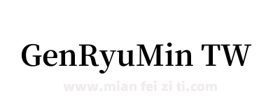 Gen Ryu Min TW TTF Bold下载