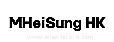 M Hei Sung HK Ultra Bold下载