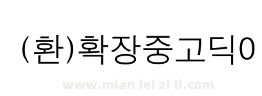 (환)확장중고딕0下载