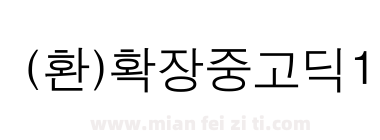 (환)확장중고딕1下载