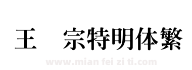 王汉宗特明体繁下载