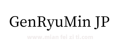 Gen Ryu Min JP TTF Medium下载