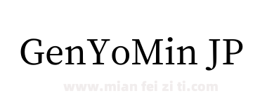 Gen Yo Min JP TTF Medium下载