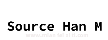 Source Han MonoK Bold下载