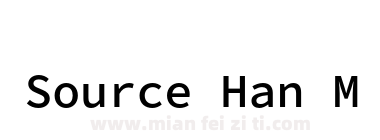 Source Han Mono Medium下载