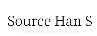 Source Han Serif JP Light下载
