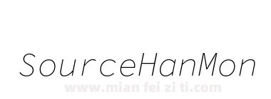 Source Han Mono TC EL Italic下载