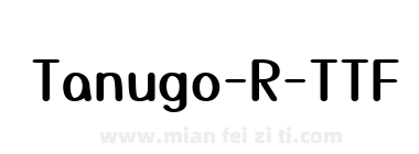 Tanugo R TTF Bold下载