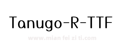 Tanugo R TTF Regular下载