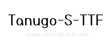 Tanugo S TTF Regular下载