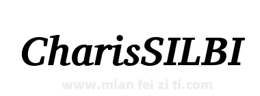 Charis SIL Bold Italic下载