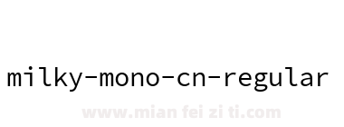milky-mono-cn-regular