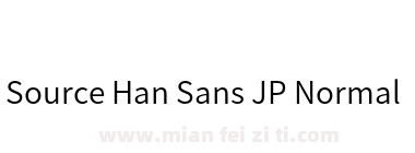Source Han Sans JP Normal