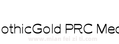 M Gothic Gold PRC Medium下载