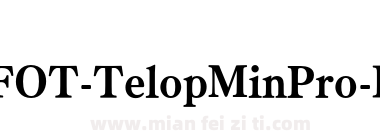 FOT Telop Min Pro H下载