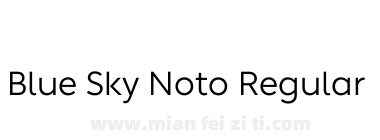 Blue Sky Noto Regular下载