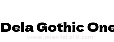 Dela Gothic One Regular下载
