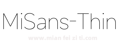 MiSans-Thin