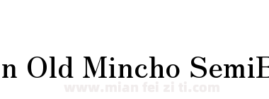 Zen Old Mincho SemiBold