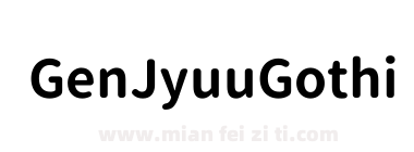 GenJyuuGothic-Bold下载