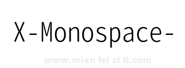 X-Monospace-Light下载