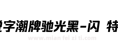 锐字潮牌驰光黑-闪 特粗下载