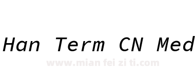 Milky Han Term CN Medium Italic