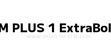 M PLUS 1 ExtraBold