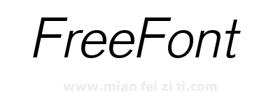 Akzidenz Grotesk Light Italic下载