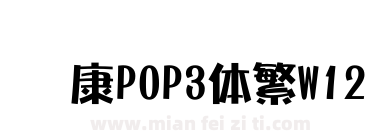 华康POP3体繁W12下载