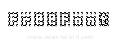 Dozen Dotted Letters Regular下载