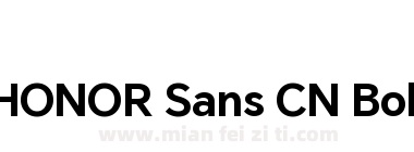 HONOR Sans CN Bold下载