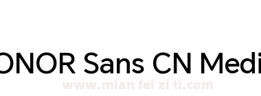 HONOR Sans CN Medium下载