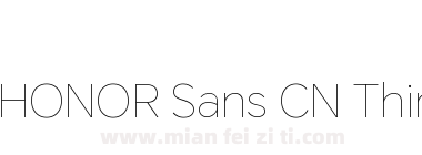 HONOR Sans CN Thin下载