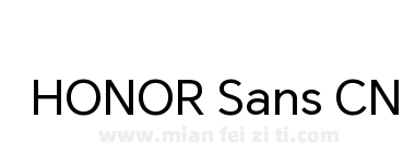 HONOR SansCN Regular下载