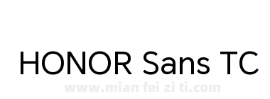 HONOR Sans TC Regular下载