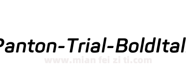 Panton-Trial-BoldItalic