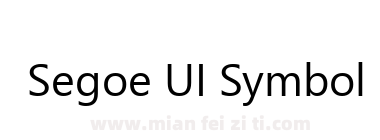 Segoe UI Symbol