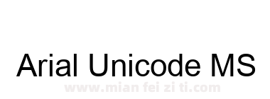 Arial Unicode MS