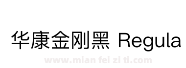 华康金刚黑 Regular下载