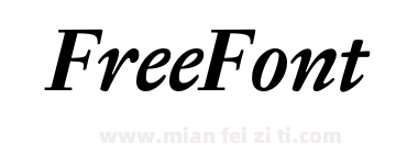 Jannon T Moderne OT Bold Italic下载