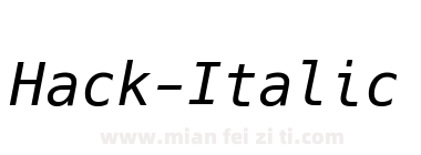 Hack-Italic