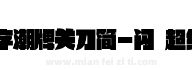 锐字潮牌关刀简-闪 超级黑