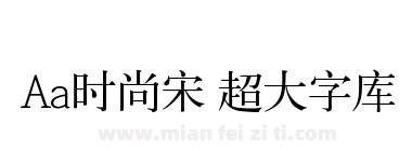 Aa时尚宋 超大字库下载